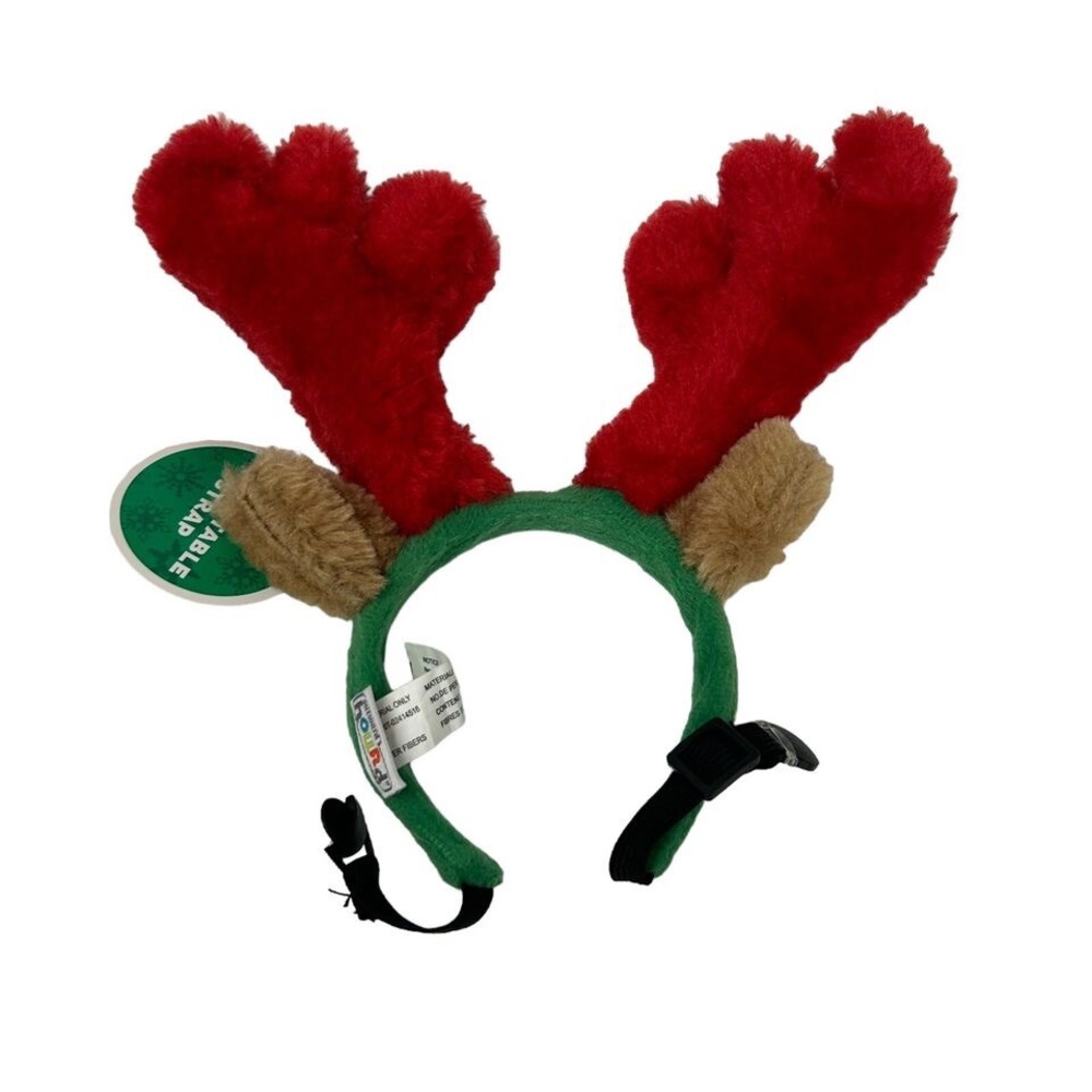 Outward Hound Holiday Christmas Reindeer Antlers Wearable Dog Accessories SMALL